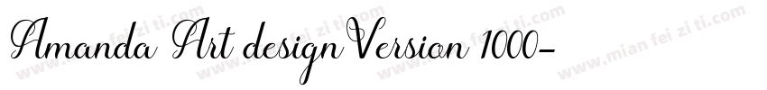 Amanda Art designVersion 1000字体转换